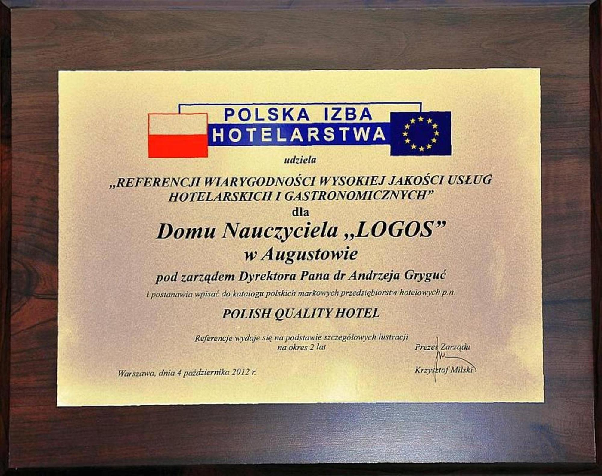 Kompleks Hotelowy Logos Augustów Kültér fotó